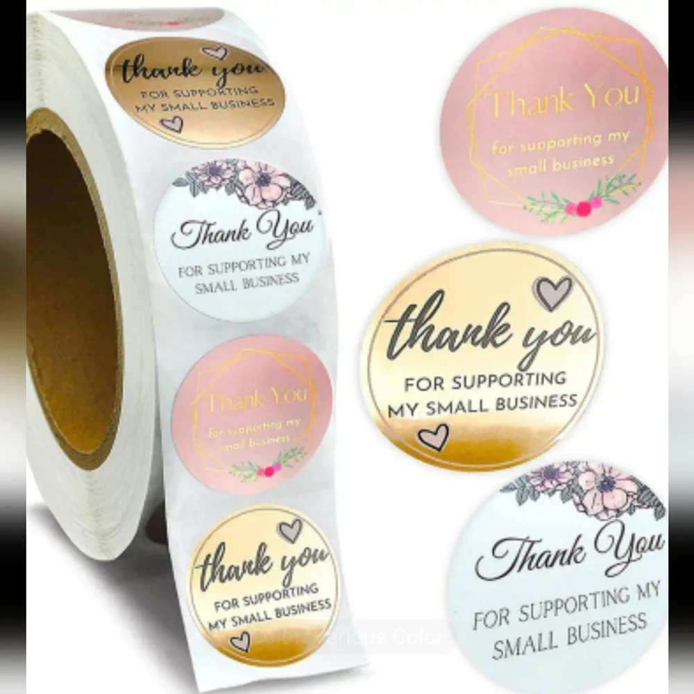 500pcs Thank You For Supporting My Small Business